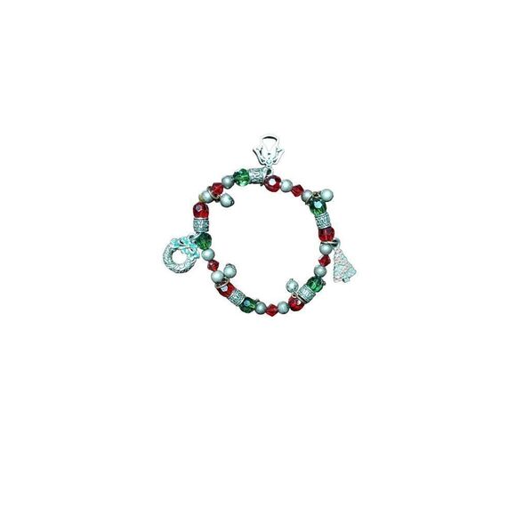 Unlisted Jewelry - Christmas Holiday Jingle 7" stretchy bracelet